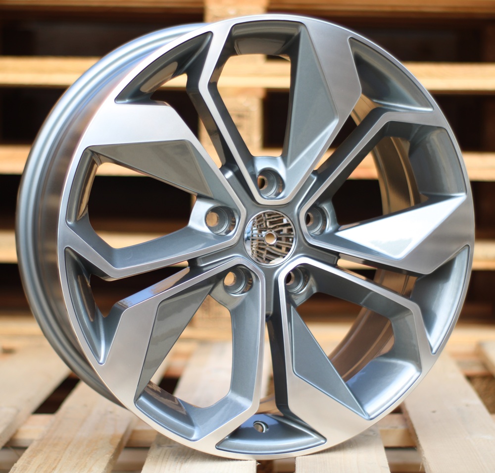 Renault B5168  Pelēks ar pulētu virsmu un pulverlaku R15 5X114.3 6.5J et45 66.1