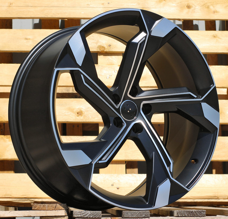 Audi Y1201  Melns pusmatēts ar pulētu virsmu R19 5X112 8.5J et34 66.5