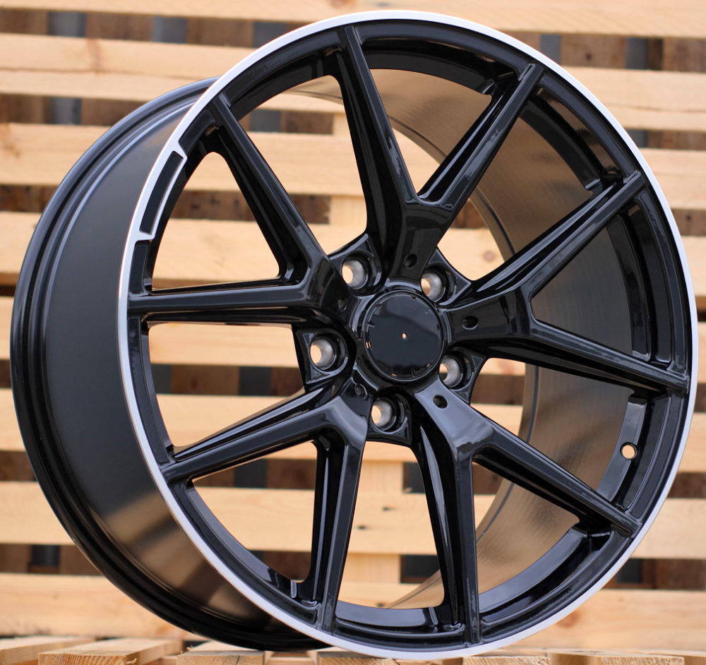 Mercedes A8221  Melns ar pulētu malu R20 5X130 10J et50 84.1