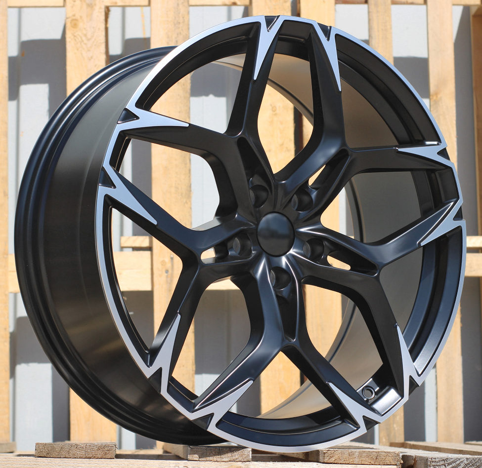 I5572  Melns pusmatēts ar pulētu virsmu R18 5X112 8J et40 57.1