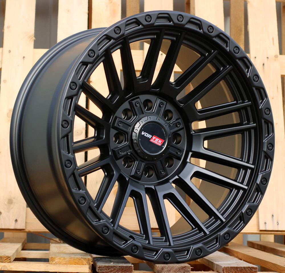 A1892  Melns matēts R20 8X165/170 9.5J etM18 125.1