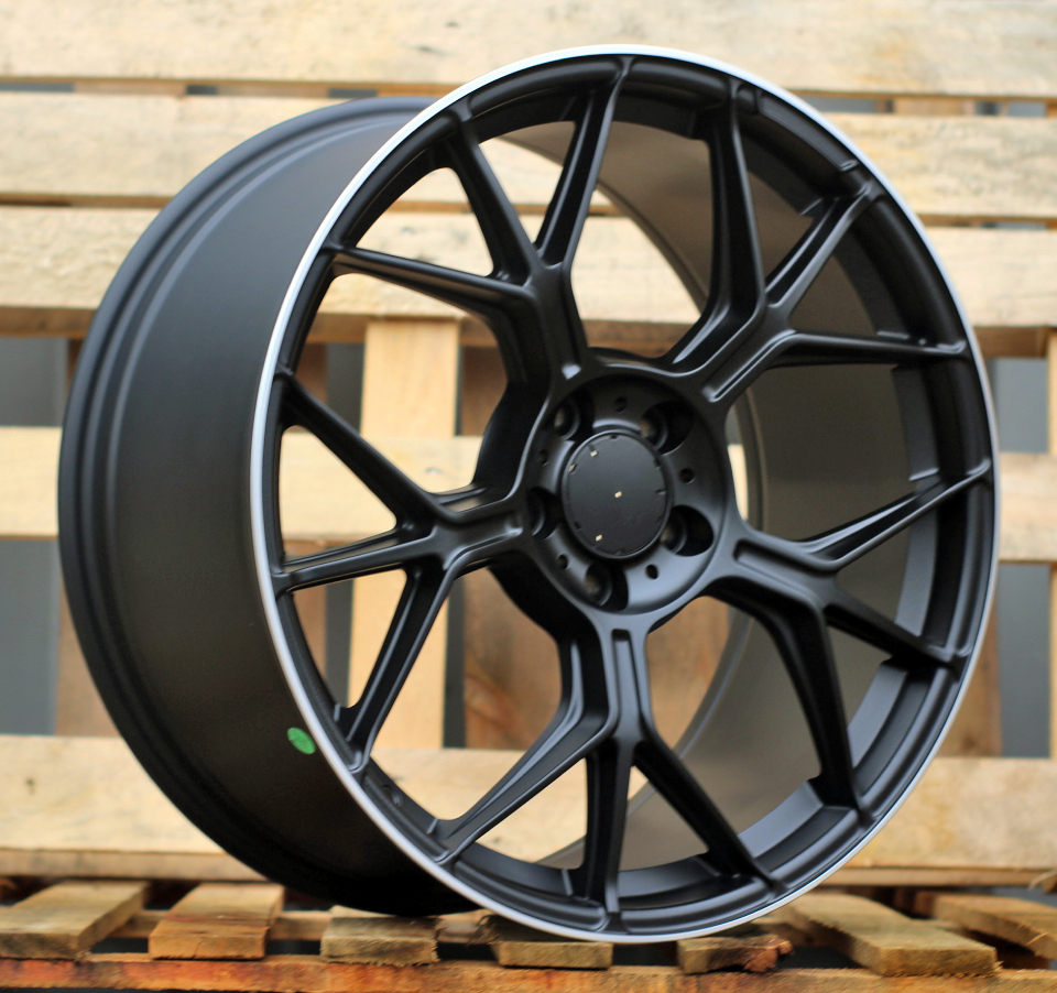 Mercedes FBX120  Melns ar pulētu malu R18 5X112 8J et42 66.5