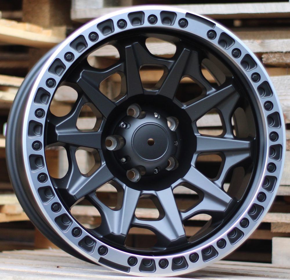 L2174  Melns pusmatēts ar pulētu malu R18 5X139.7 9J etM12 110.1
