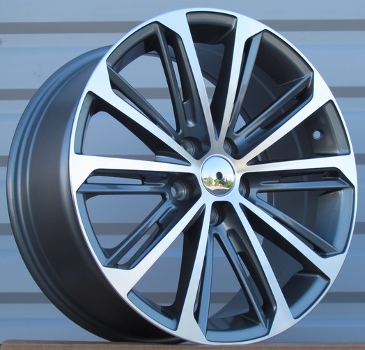 Volkswagen LU980  Pelēks ar pulētu virsmu un pulverlaku R18 5X112 8J et45 57.1