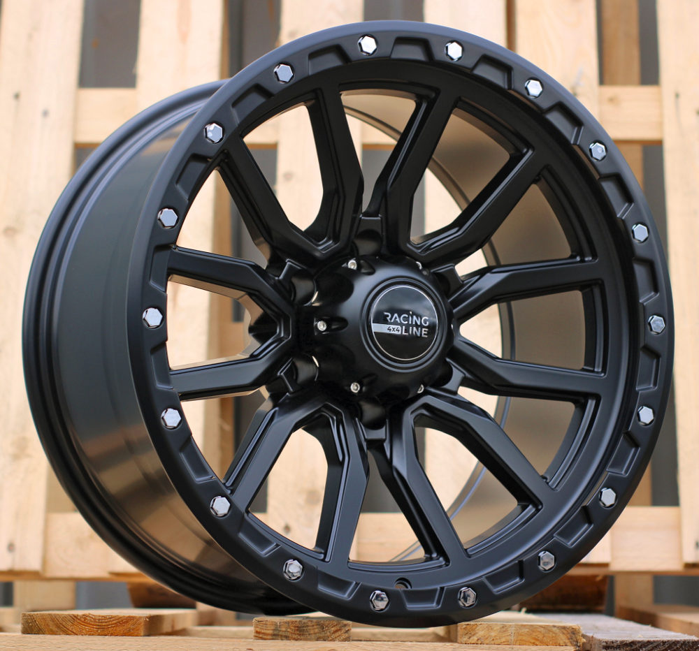 Y0156  Melns pusmatēts R18 6X139.7 10J etM18 110.1