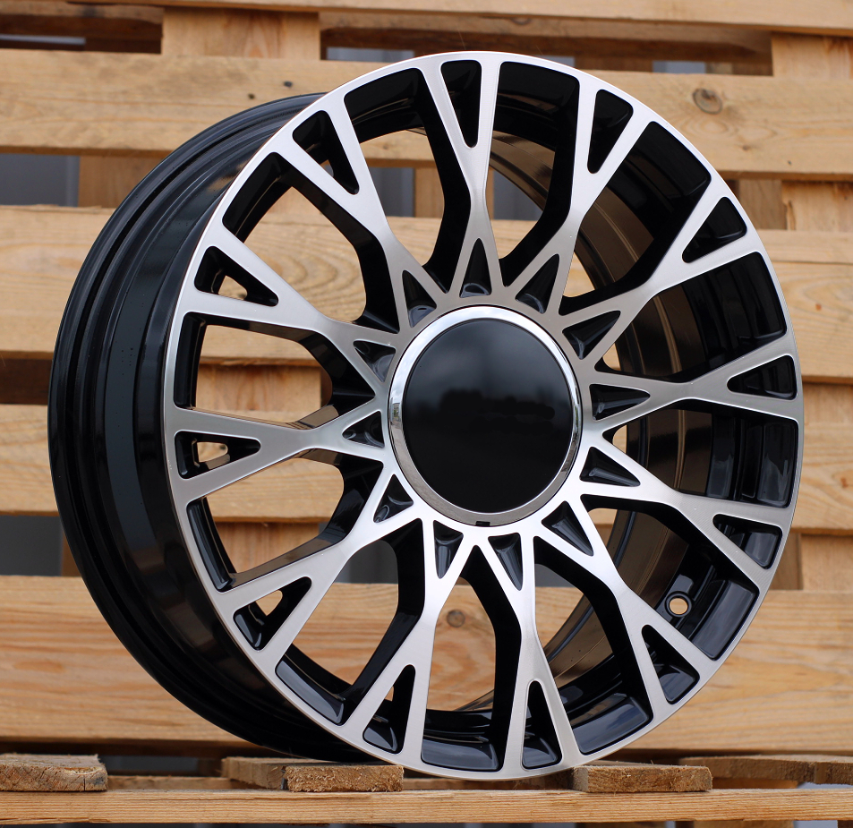Fiat Y1283  Melns ar pulētu virsmu R16 4X98 6.5J et35 58.1