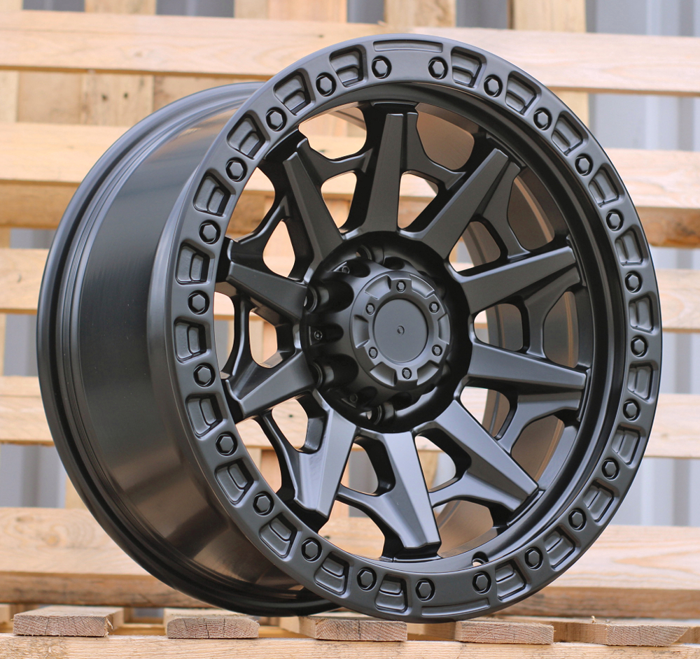 JT127  Melns matēts R18 6X135 9J et 87.1