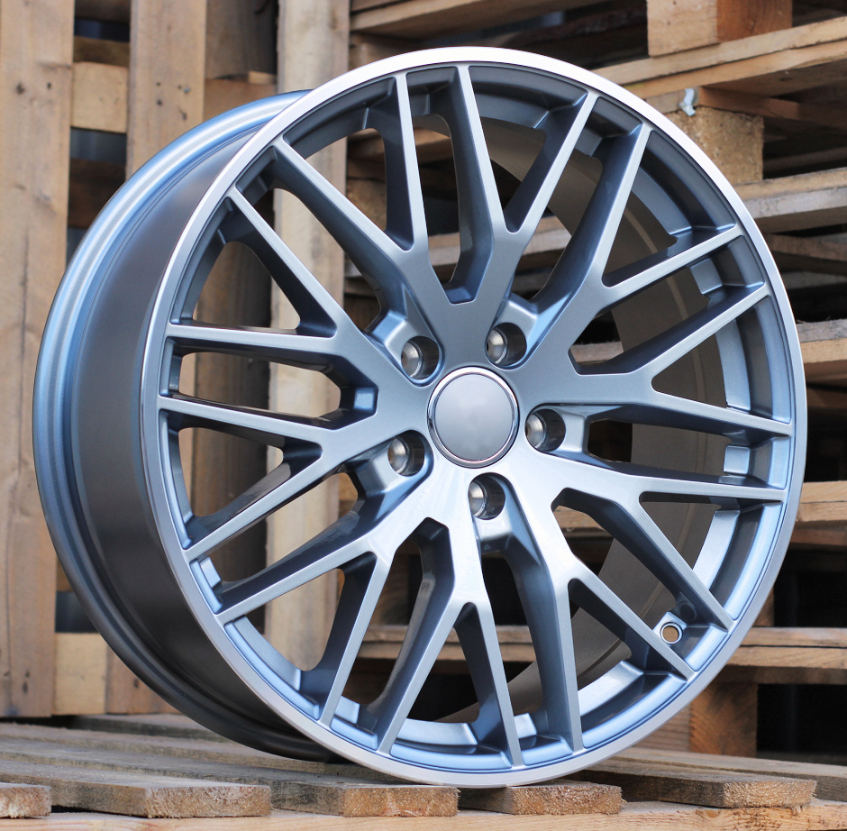 Audi XFE05  Pelēks Gunmetal ar pulētu malu R18 5X112 8J et42 66.5