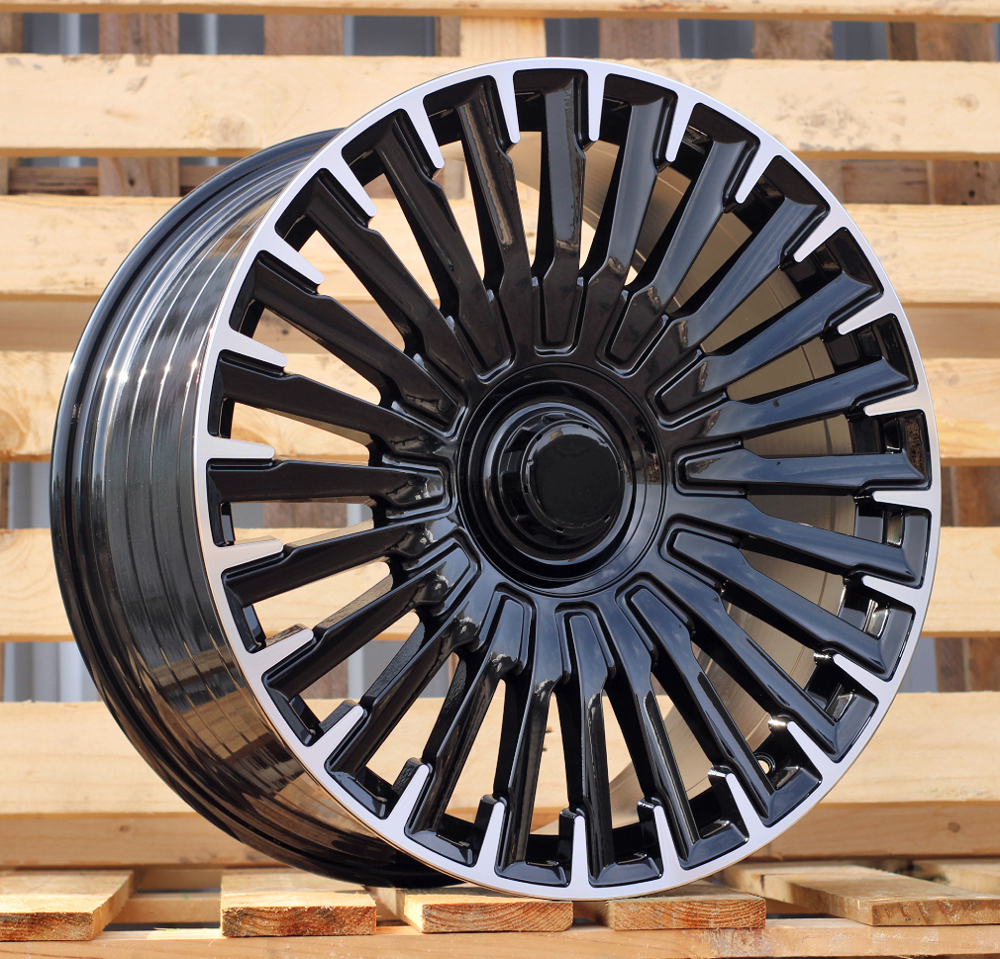 Mercedes YF0425  Melns ar pulētu virsmu R20 5X112 8.5J et32 66.6