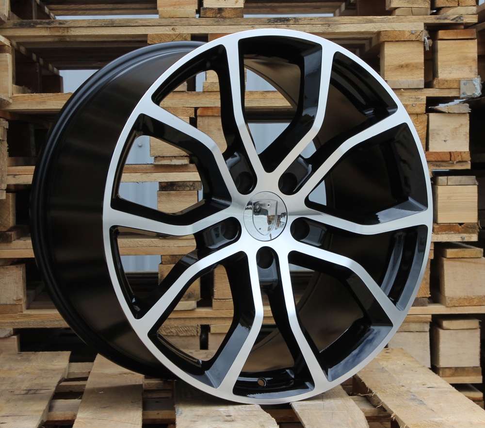 Porsche B5362  Melns ar pulētu virsmu R21 5X130 9.5J et46 71.6