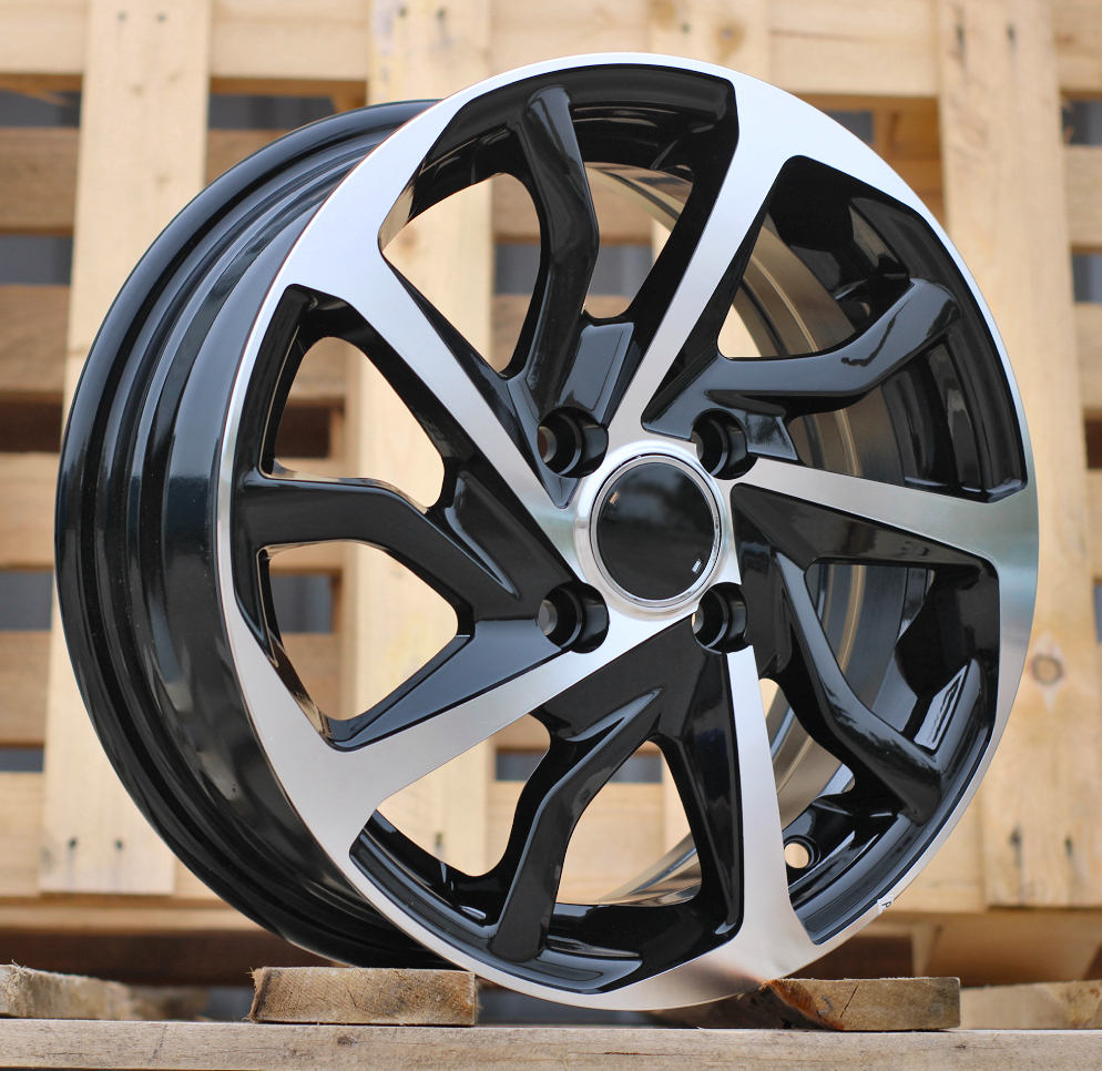 Toyota B2477  Melns ar pulētu virsmu R14 4X100 5.5J et43 54.1
