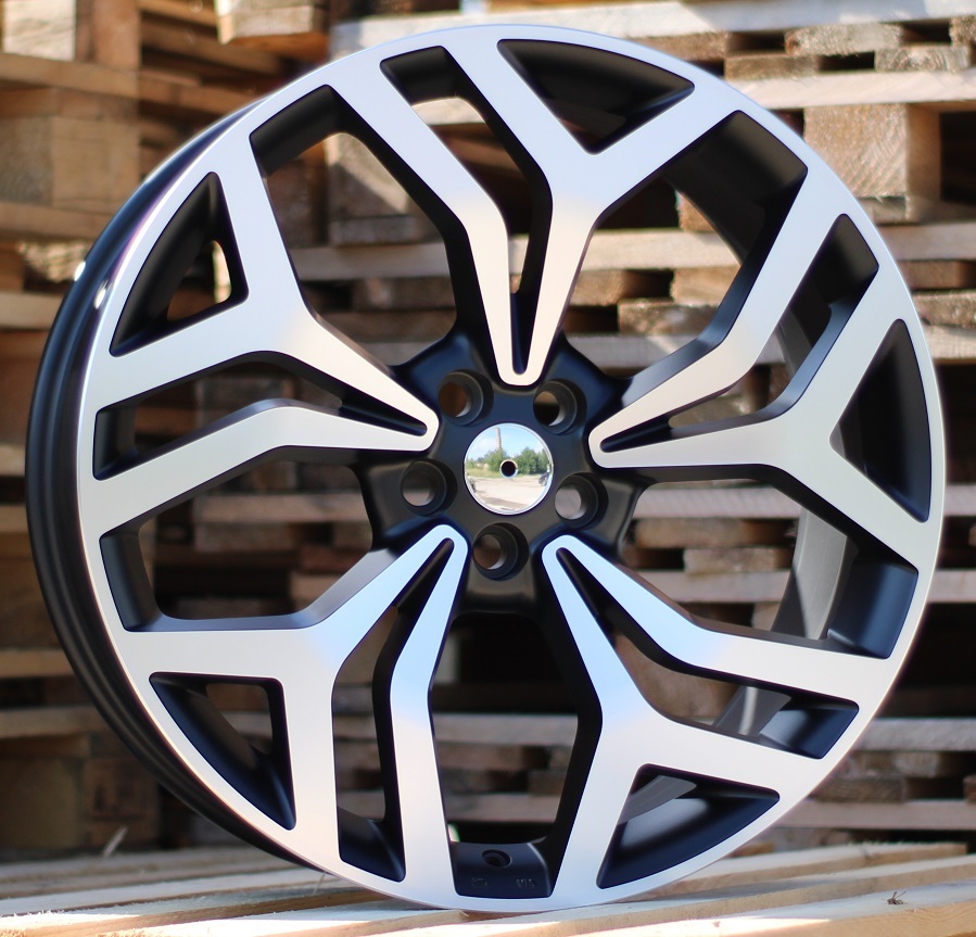 Land Rover/Range Rover D5316  Melns pusmatēts ar pulētu virsmu R21 5X108 9.5J et45 63.3
