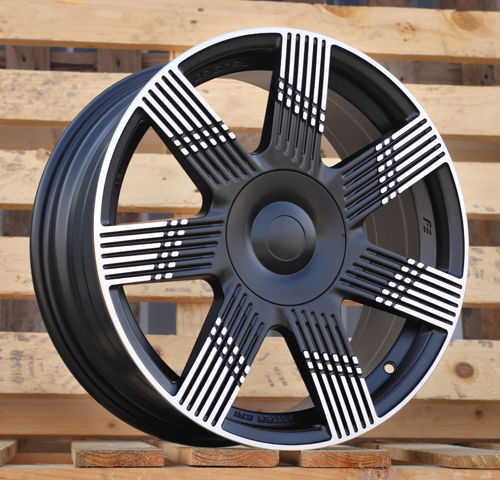 Fiat YF7074  Melns pusmatēts ar pulētu virsmu R16 4X98 6.5J et35 58.1