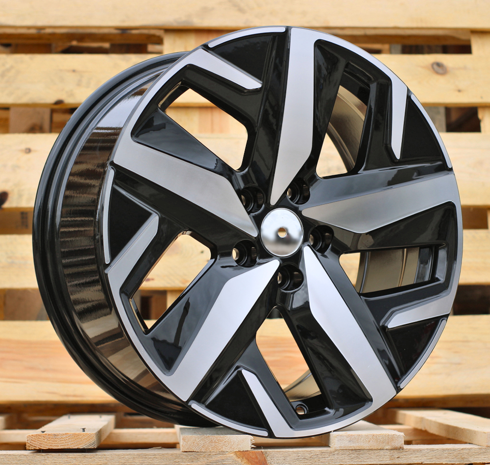 Volkswagen FBX236  Melns ar pulētu virsmu R18 5X112 8J et45 57.1