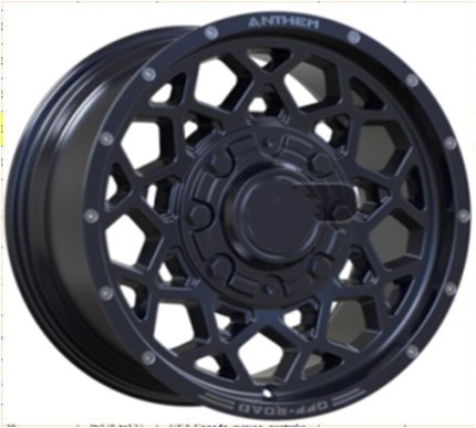 L2087  Melns matēts R20 8X165.1 10J etM18 125.5