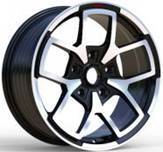 FBX373  Melns pusmatēts ar pulētu virsmu R18 5X127 8J et35 71.5