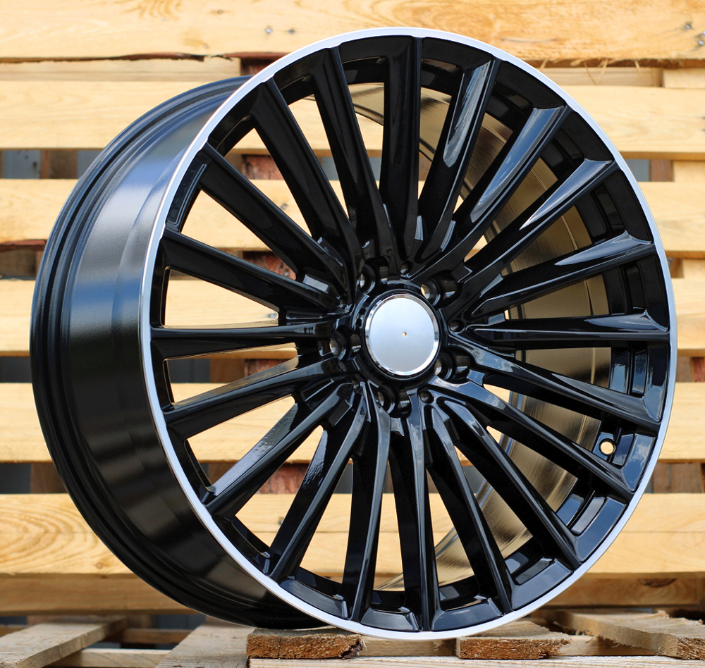 Mercedes B5909  Melns ar pulētu malu R20 5X112 8.5J et40 66.6
