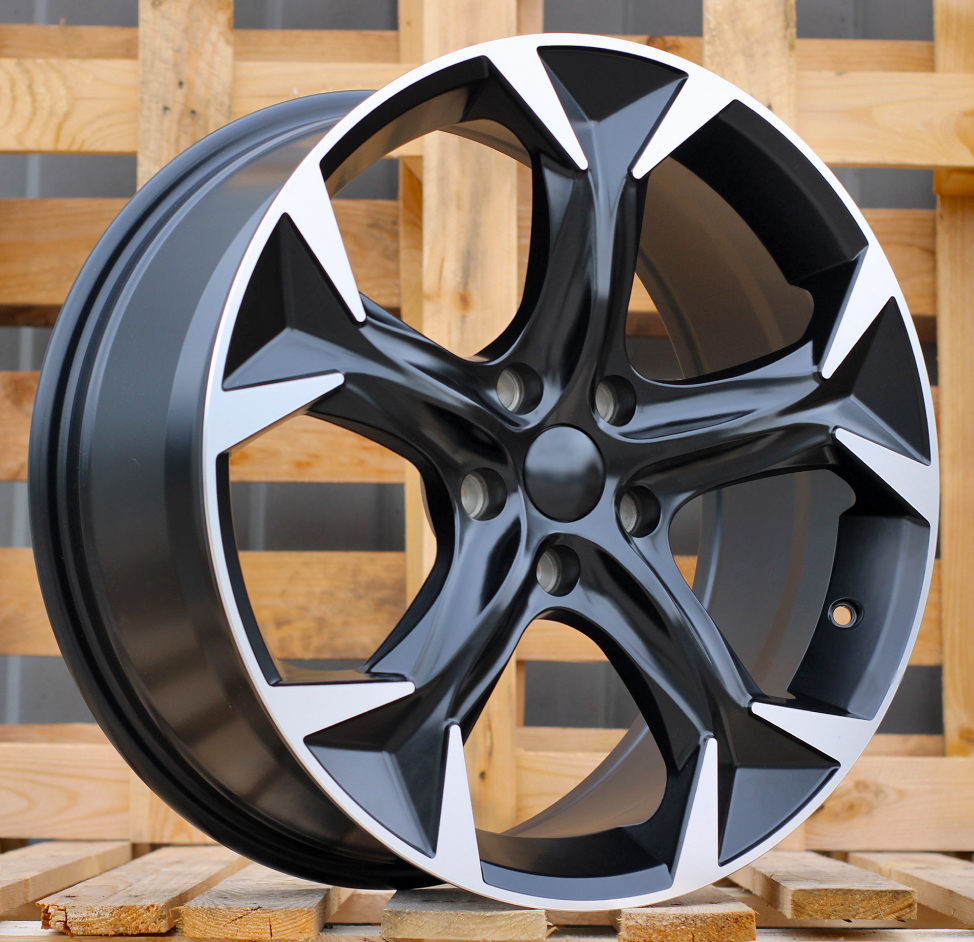 I5163  Melns pusmatēts ar pulētu virsmu R20 5X112 8.5J et40 57.1