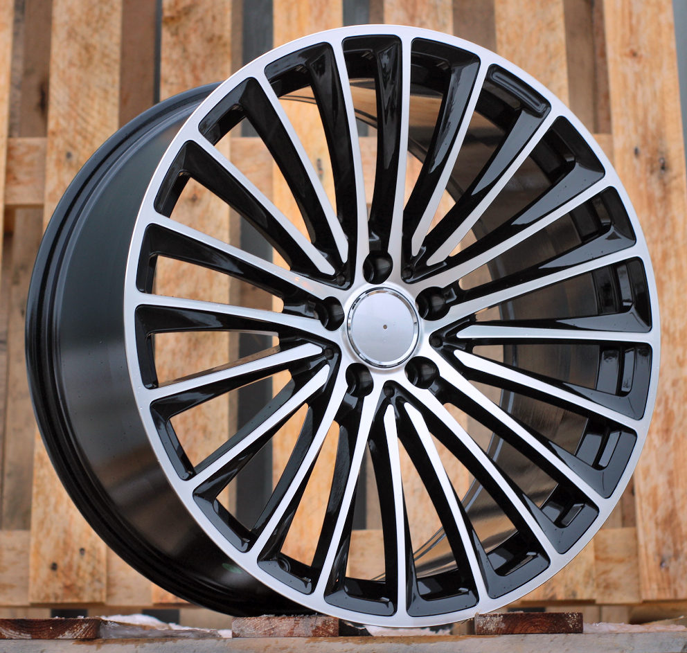 Mercedes Y5909B  Melns ar pulētu virsmu R20 5X112 9.5J et35.5 66.6