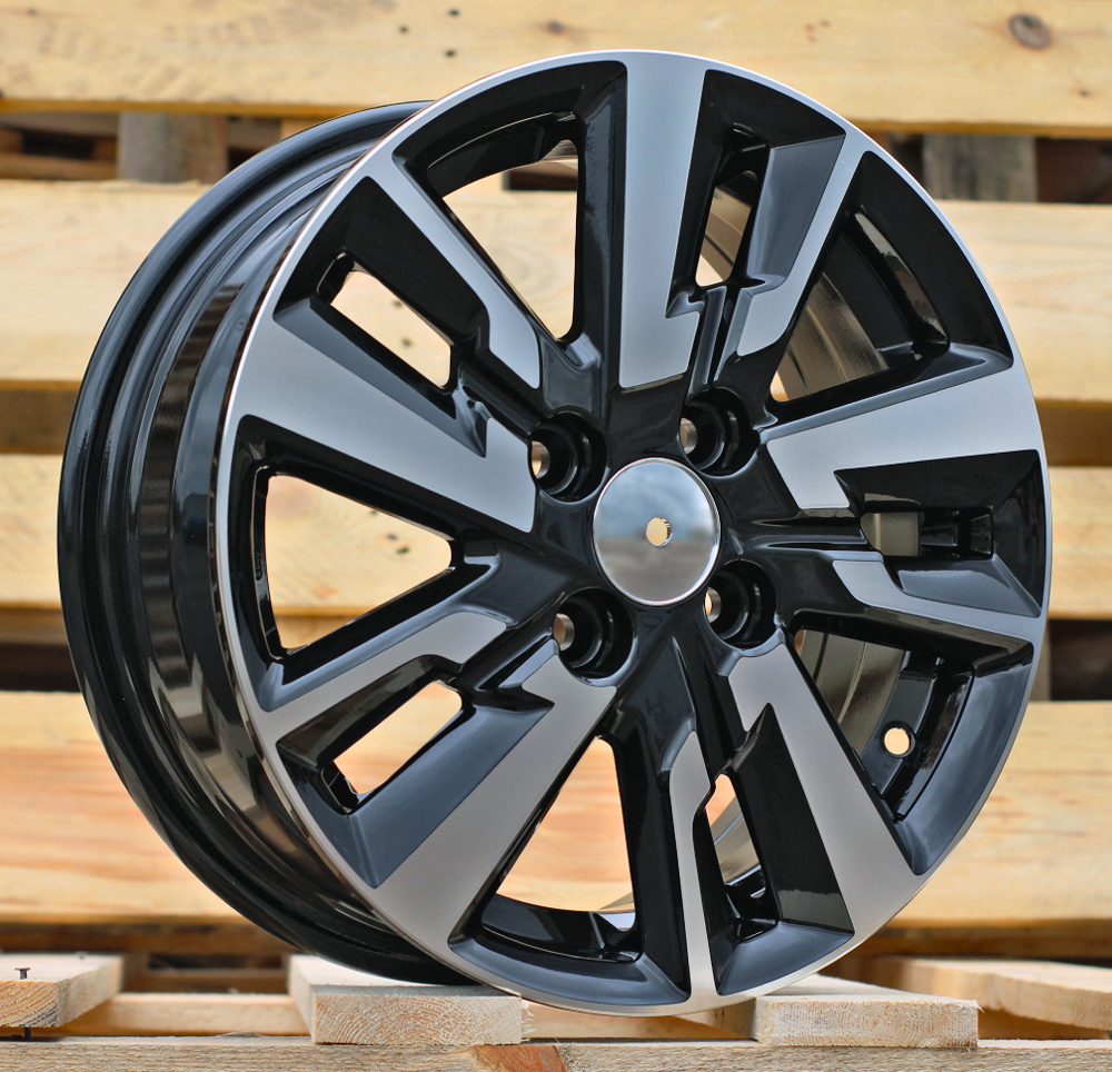 B1809  Melns ar pulētu virsmu R14 4X100 5.5J et45 60.1