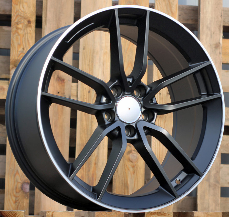 Mercedes B5461  Melns pusmatēts ar pulētu malu R19 5X112 8J et43 66.6
