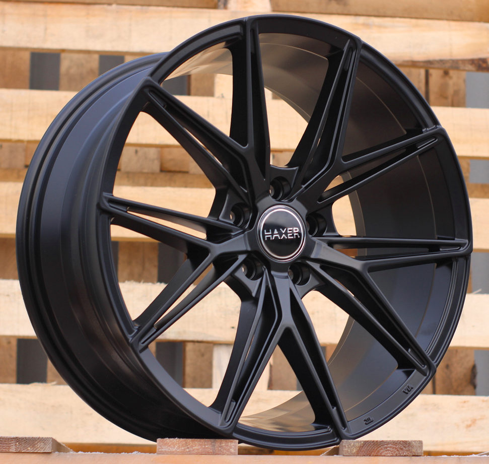HX043  Melns pusmatēts R19 5X112 8.5J et40 66.6