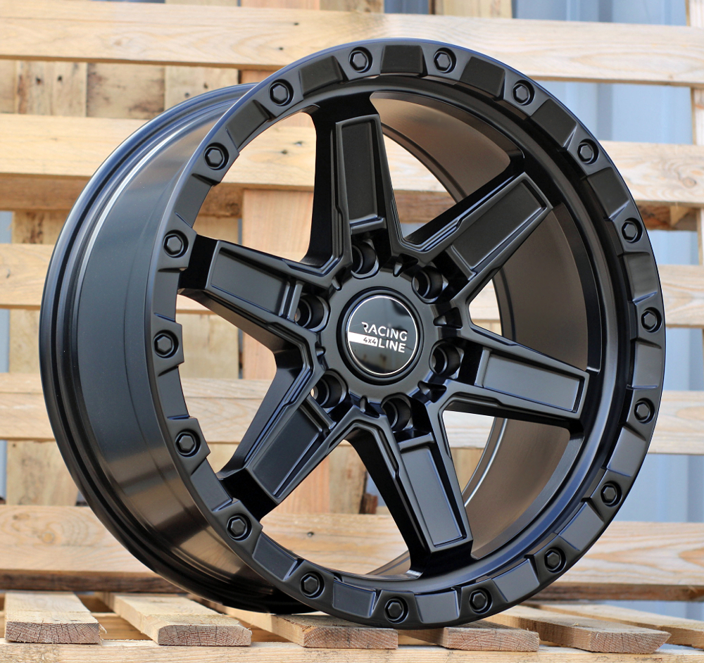 B5840  Melns pusmatēts R18 6X139.7 9J et10 110.1