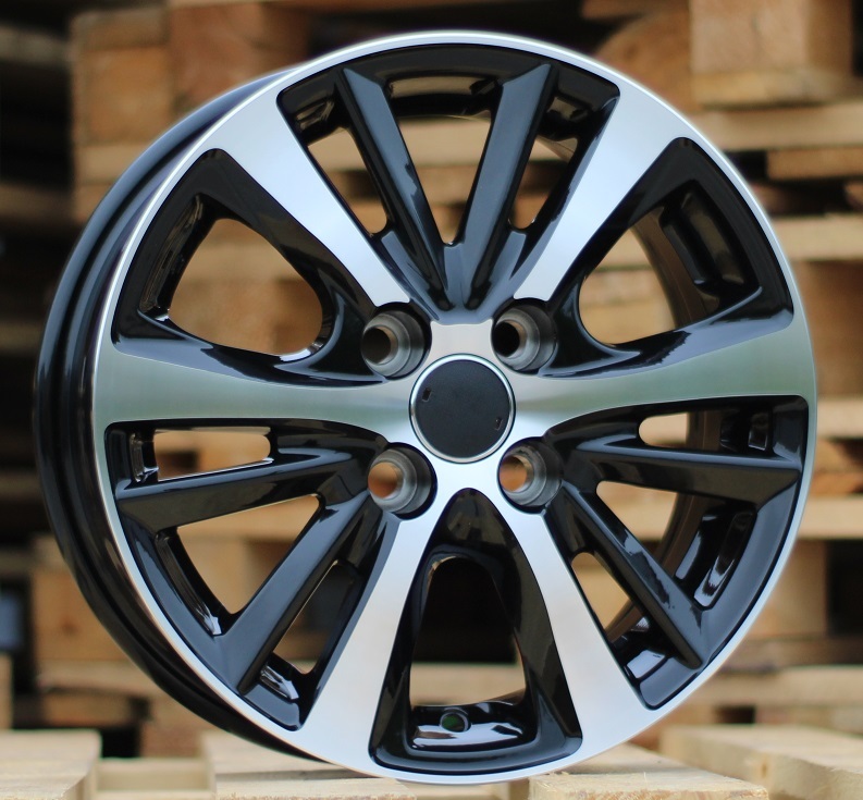 Toyota I6072  Melns ar pulētu virsmu R15 4X100 5.5J et44 54.1