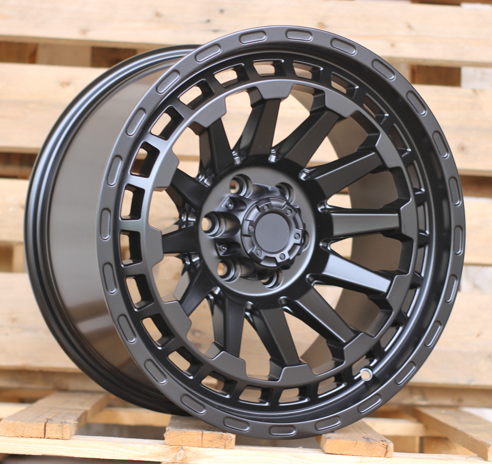 JT194  Melns matēts R17 6X114.3 9J et10 66.1