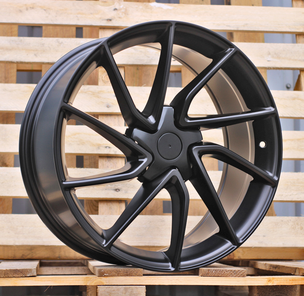 Tesla YS1285  Melns pusmatēts R19 5X114.3 8.5J et38 64.1