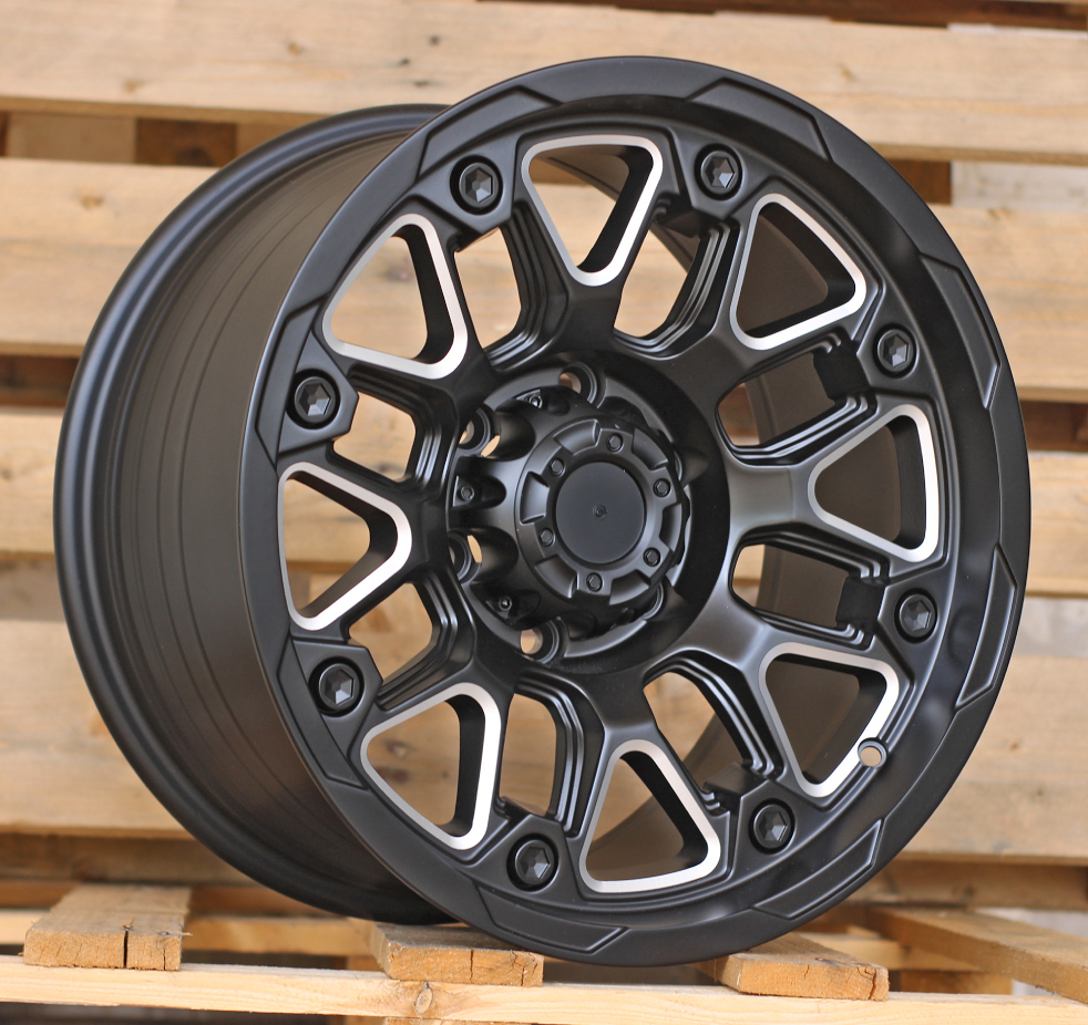 FBX155  Melns ar pulētu virsmu R17 6X139.7 9J et 110.1
