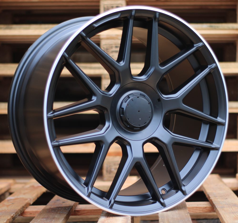 Mercedes B1258  Melns pusmatēts ar pulētu malu R18 5X112 9.5J et43 66.6