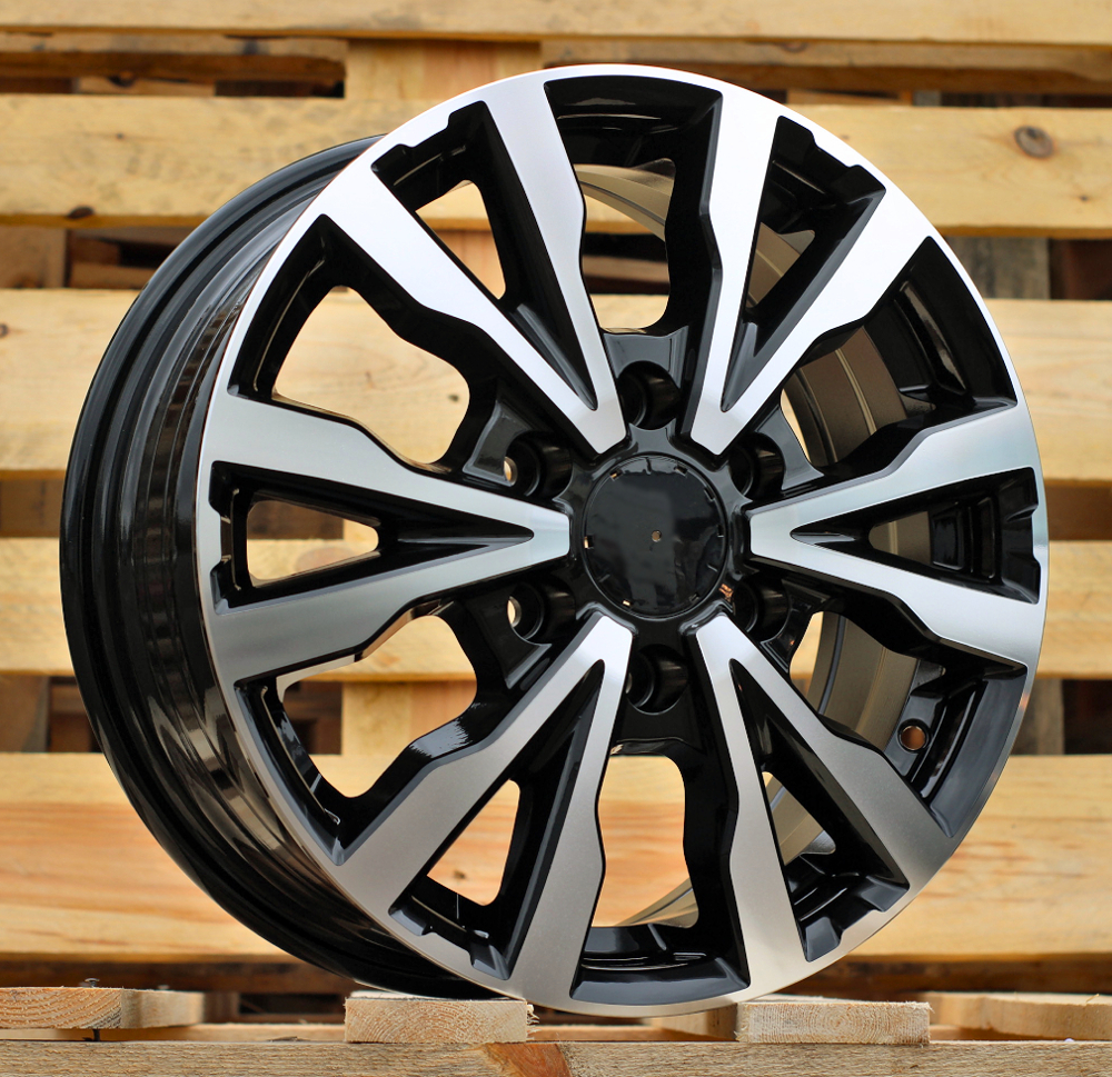 Mercedes B3025  Melns ar pulētu virsmu R16 6X130 6.5J et54 84.1