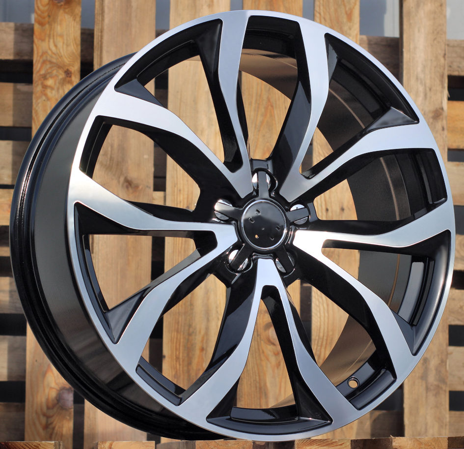 Audi XF562  Melns ar pulētu virsmu un pulverlaku R20 5X112 8J et35 66.5