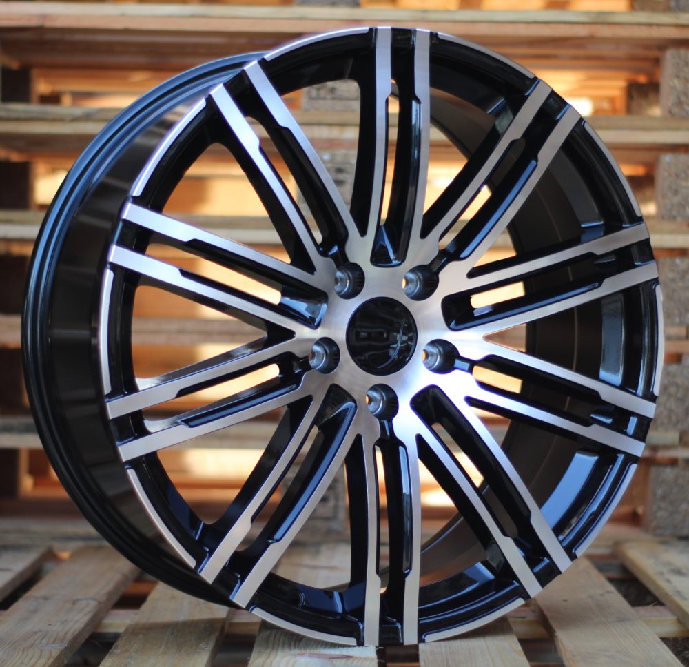 Porsche B1026  Melns ar pulētu virsmu R20 5X112 10J et19 66.5