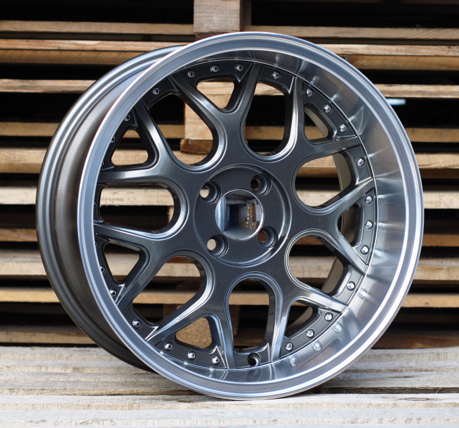 Smart FR762  Pelēks Gunmetal ar pulētu malu R17 4X100 8.5J et20 60.1