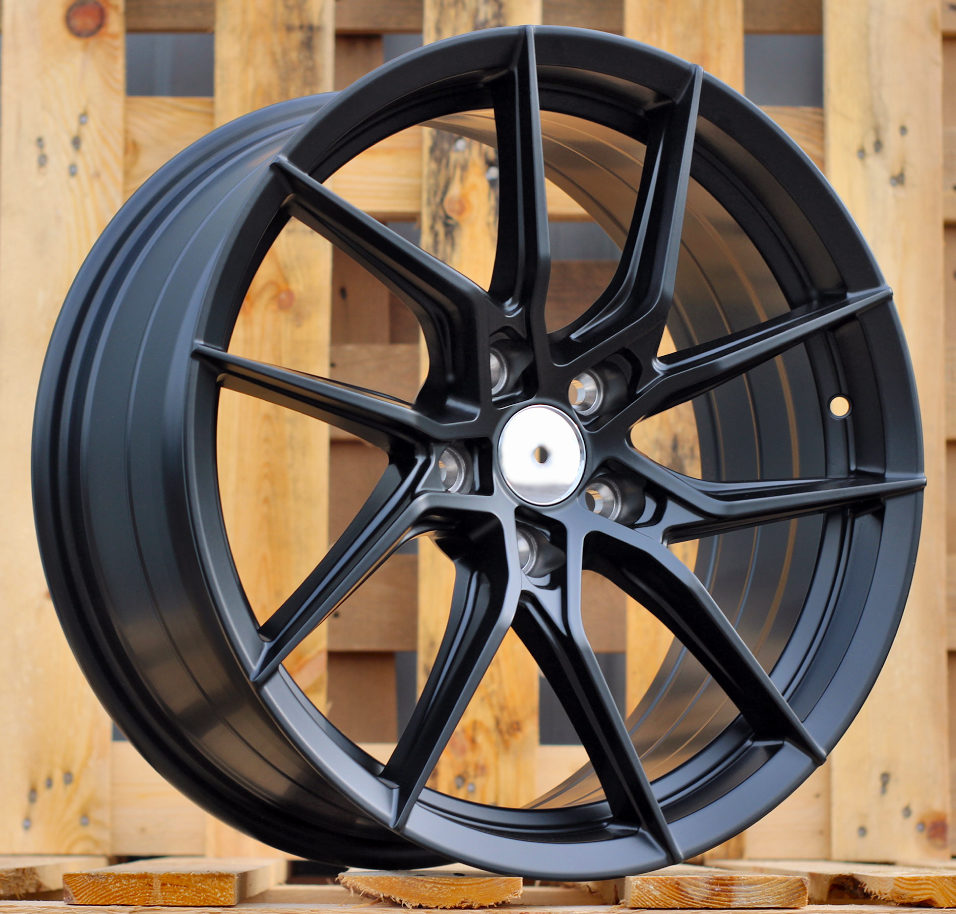 D2044  Melns pusmatēts R18 5X112 8J et42 66.5