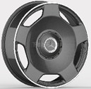 Mercedes F5133  Melns pusmatēts ar pulētu malu R22 5X130 10J et36 84.1