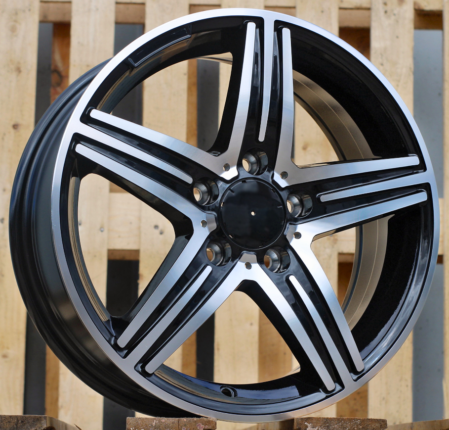 Mercedes XFA11  Melns ar pulētu virsmu R16 5X112 6.5J et49 66.6