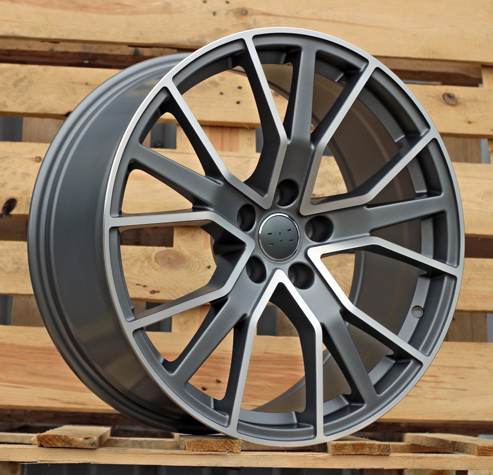 Audi B5131  Pelēks pusmatēts ar pulētu virsmu R20 5X112 9J et31 66.5