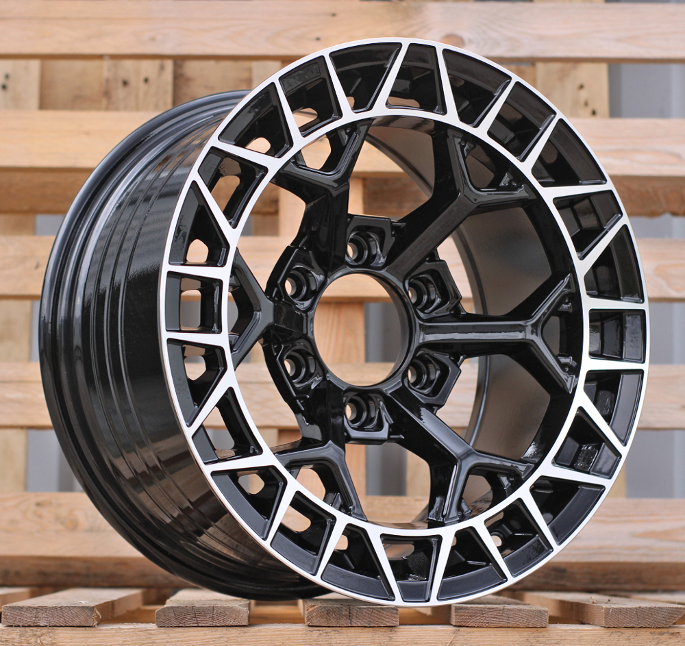 FBX229  Melns ar pulētu virsmu R17 6X139.7 9J et 110.1
