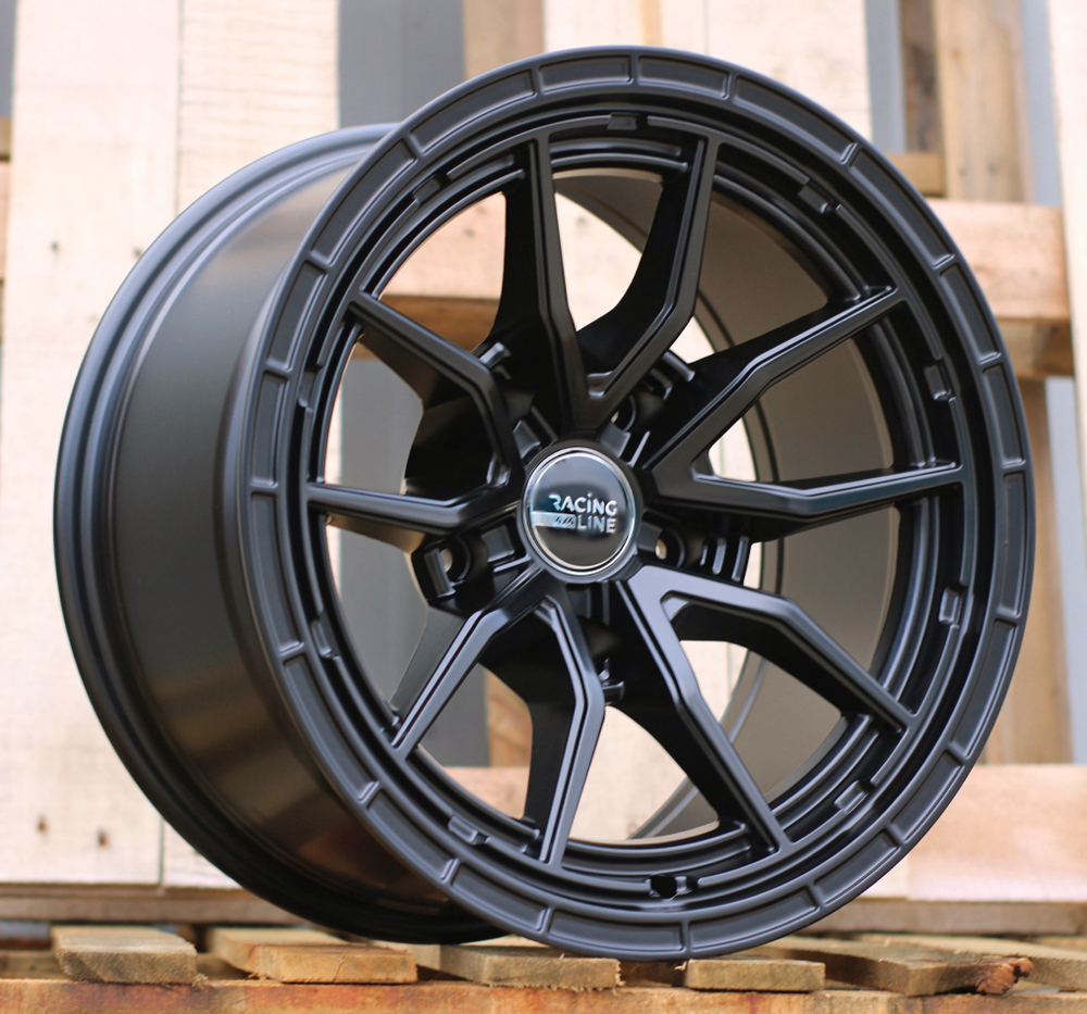 B1037  Melns pusmatēts R18 5X127 9J etM6 78.1