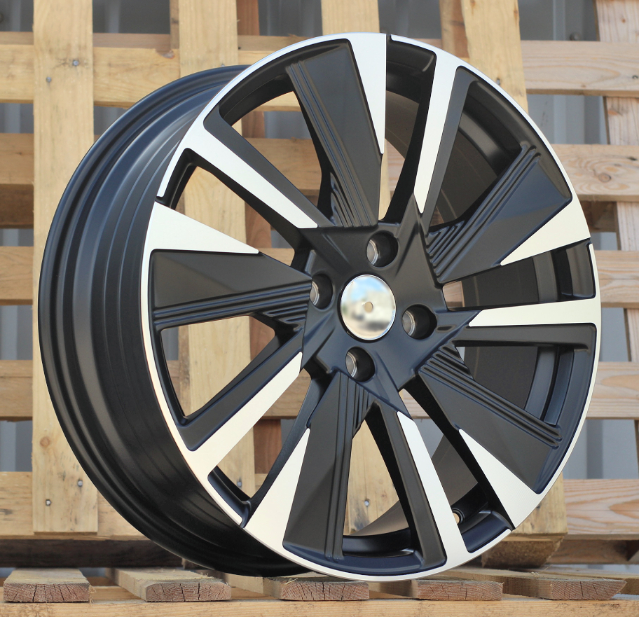 Peugeot YF1152  Melns pusmatēts ar pulētu virsmu R18 4X108 7J et35 65.1