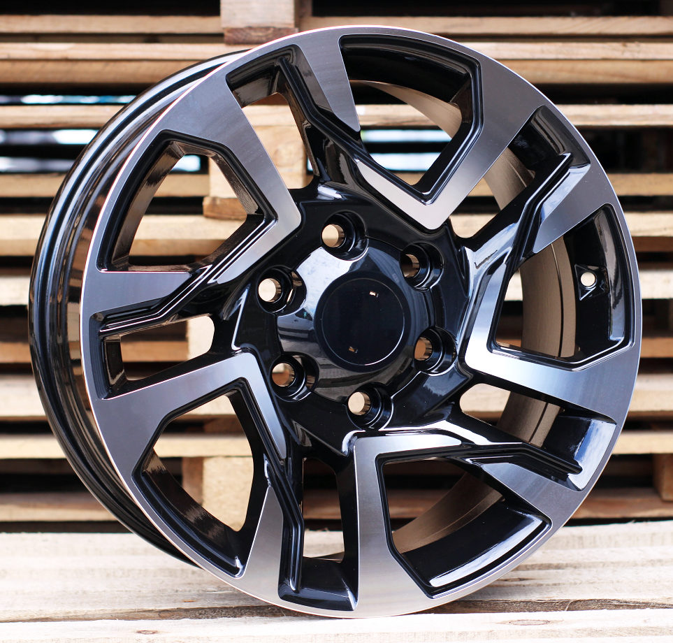 B1704  Melns ar pulētu virsmu R17 6X139.7 7.5J et25 106.1