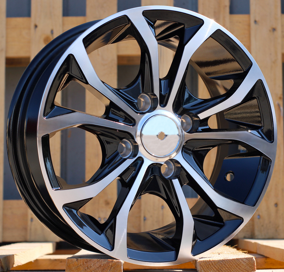 LU250  Melns ar pulētu virsmu R13 4X100 5.5J et30 73.1