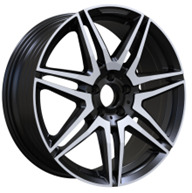 Mercedes YF7075  Melns ar pulētu virsmu R19 5X112 8J et52 66.6