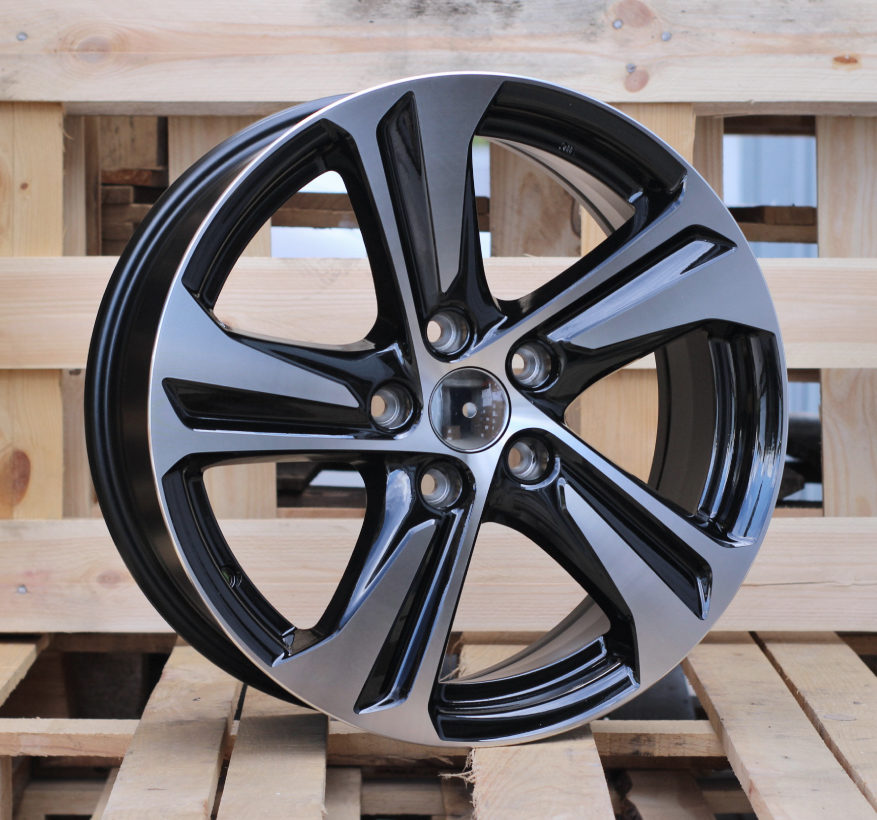 Citroen F5832  Melns ar pulētu virsmu un pulverlaku R16 5X108 6.5J et40 65.1
