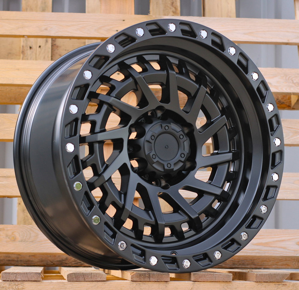 JT195  Melns ar pulētu virsmu R18 6X139.7 9J et 110.1