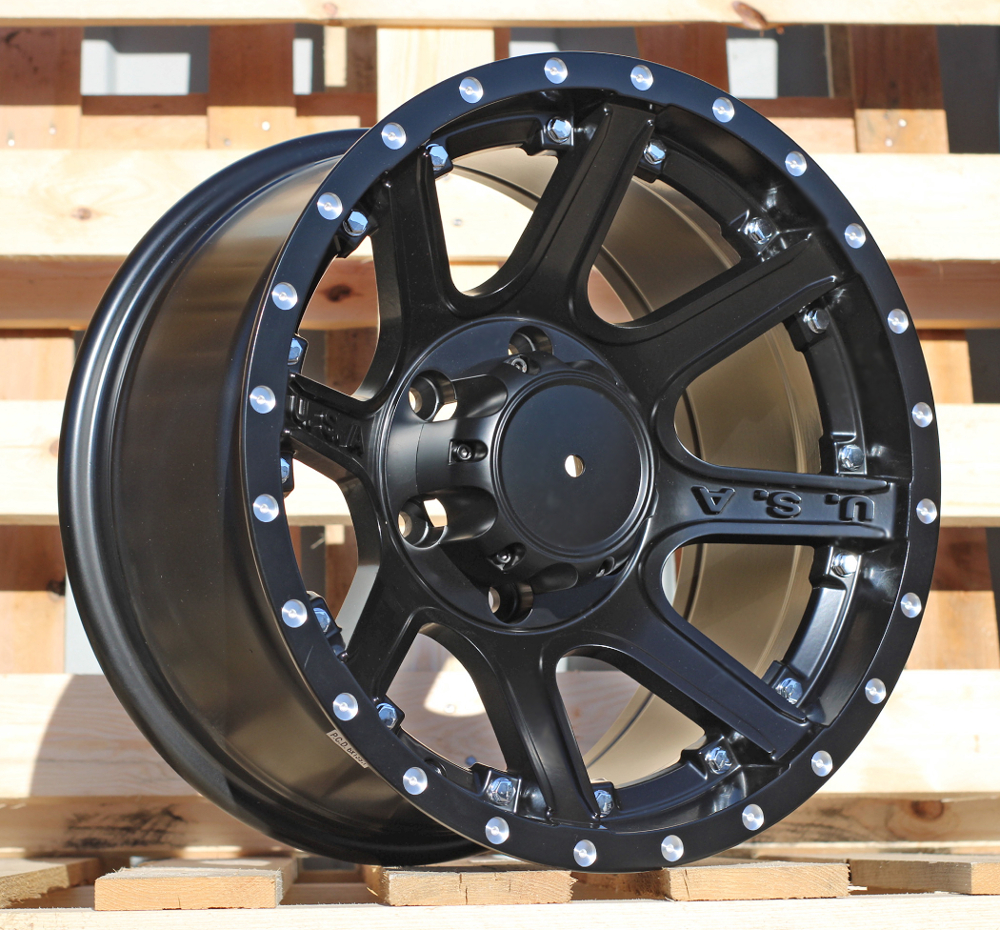 B1494  Melns matēts R16 6X139.7 8.5J etM12 110.1
