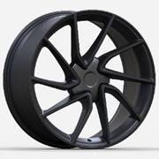 Tesla YS1285  Melns pusmatēts R18 5X114.3 8.5J et38 64.1